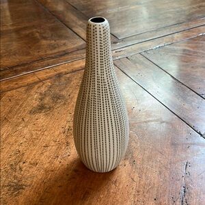 Black and White Ceramic Bud Vase